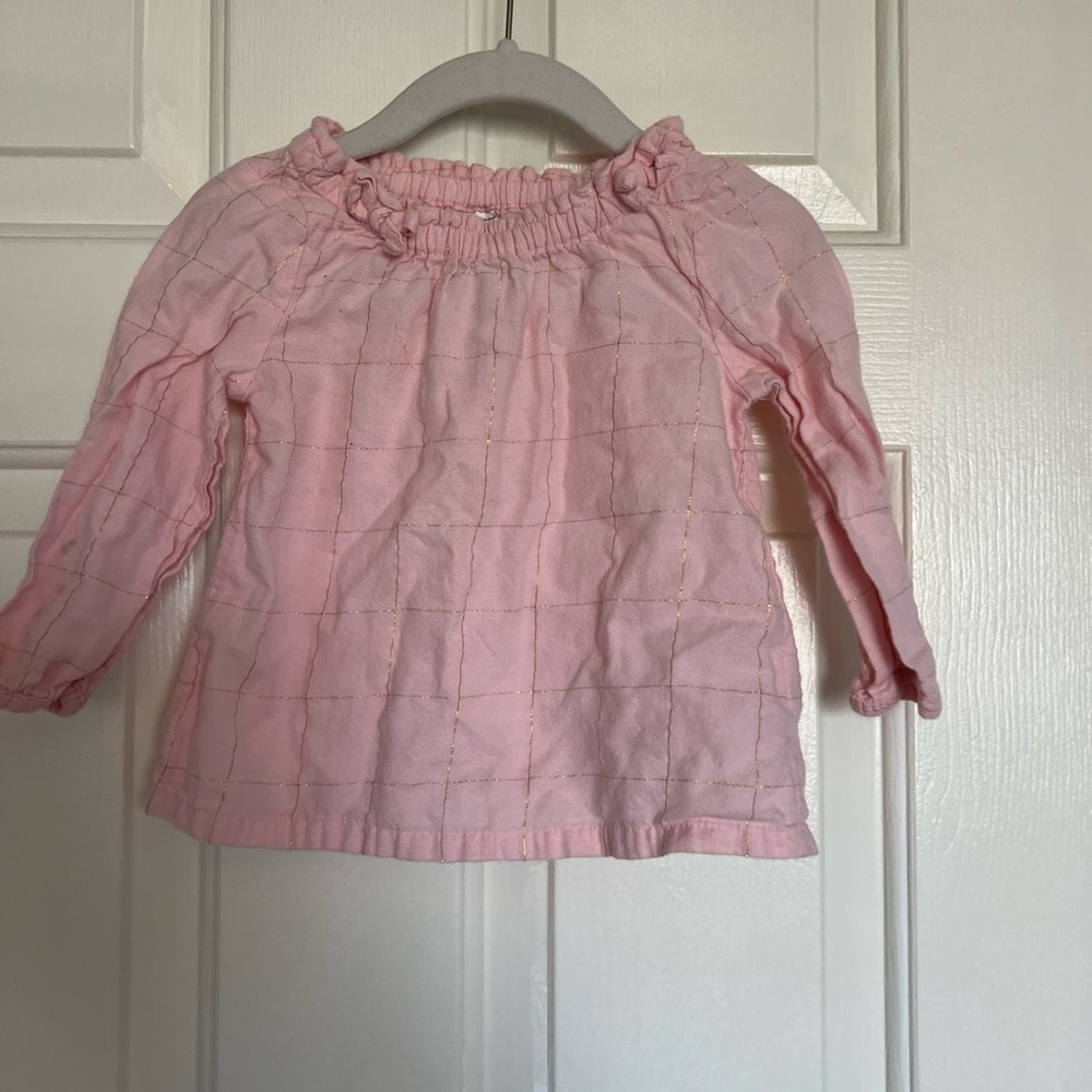 Carter’s 100% cotton pink baby girls long sleeve